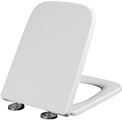 Abattant WC de Rechange à Fermeture Douce, Couvercle UF Robuste à dégagement Rapide, abattant WC Durable 33,5 x 45 cm pour Un Nettoyage Facile et Une Utilisation Confortable