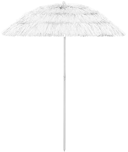Générique Parasol de Plage Hawaii Blanc 180 cm,Maison & Jardin,Pelouses & Jardins,Vie en extérieur,Parasols & voiles d'ombrage-314700