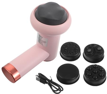Hohopeti Handheld Massagegerät mit Vibrationsfunktion Tragbarer Tiefengewebe nacken Schulter massageroller Kabelloser Muskelentspanner für Rücken und Leise Anwendung für Damen und Herren