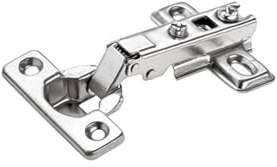 Hettich Mini-Topfscharnier, vorliegend, 26 mm, 95° Öffnungswinkel | Inkl. Schrauben, Zum Aufschieben, Für vorliegende Türen, 9240402