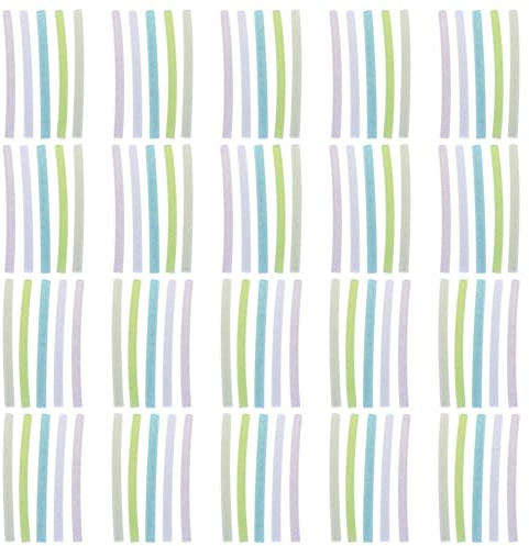 Bunte Heißklebestifte, 7 x 100 mm, verschiedene Farben, geeignet für künstlerische Verklebungen, Heimwerker-Projekte und zum Fixieren von farbigen Heißkleber-Sticks, 100 Stück