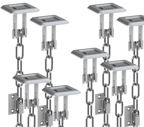 ECI® Gitterrost-Sicherung Einbruch-Schutz Zusatz-Sicherung für Licht-Schacht Keller-Schacht 4 Paar