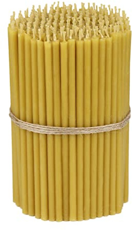 NKlaus 990g. Cire d'Abeille Bougies d'Autel Qualité Église, Fines Bougies Rituelles (Env. 250 Pcs.) 36261