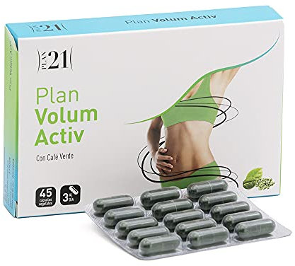 PLAMECA Plan Volum Activ con Extracto Seco de Café Verde, Proteína de Judía, Vinagre de Manzana y Picolitano de Cromo, 45 Cápsulas Vegetales