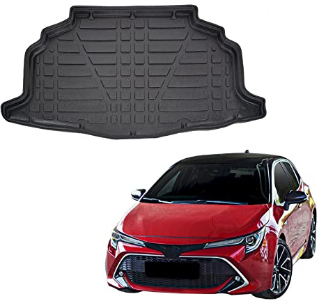 SCOUTT Boot Liner Mat fits Toyota Corolla Hatchback Hybrid 2021-up, Water Resistant, Pet Friendly Equipment, Anti Slip, Raised edges, Tailored Fit, Easy to Roll and Clean