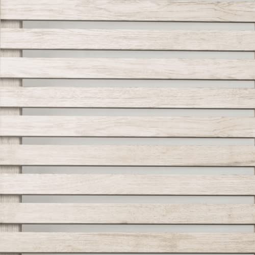Sample Light Wood Slat Effect Wallpaper Brown Grey Modern Contemporary