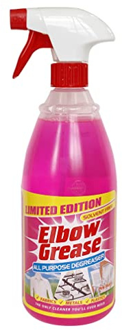 Elbow Grease Pink All Purpose Degreaser Spray – Extra Large (1 Litre) | Removes Grease & Oil from Kitchen & Bathroom Surfaces, Outdoor, Vehicles & Fabrics