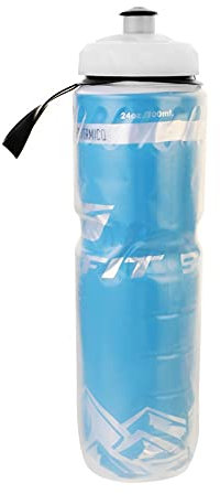 Sparrow Angel Sport Wasserbecher 710 ml Fahrrad wasserflasche Outdoor Doppelschicht thermische Haltung Sport Flasche heiß kalt Wasser Radfahren Outdoor wandern wasserflasche (Color : Blue)