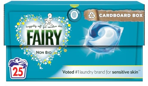 FAIRY NON BIO PODS WASHING LIQUID CAPSULE FOR SENSITIVE SKIN 25 WASHES