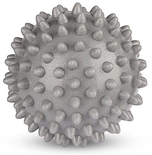 DRUNA Massage Balls Bola Pelota para Masajes Musculares PVC Pilates Yoga Fitness Crossfit Automasaje INDIGO 7,5 cm., Gris