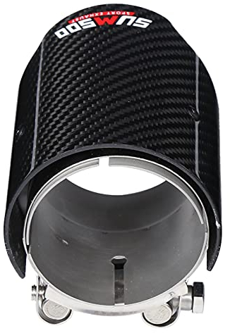 Auspuff-Endrohr, Heckkehle, Kohlefaser-Edelstahl für Auto, universell