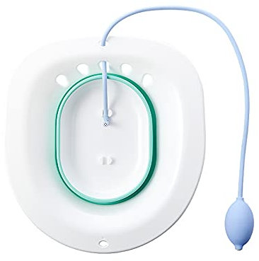 WAGLOS Bidé WC Cuenca del Fregadero de atención después del Nacimiento con irrigador perineo Vagina Cuidado Hemorroides Tratamiento de Rehabilitación,Verde