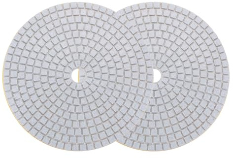 QUARKZMAN Diamant Polier Pad 7-Zoll 150 Körnung Nass/Trocken Schleifen für Steine Beton Marmor Arbeitsplatte Böden 2Stk