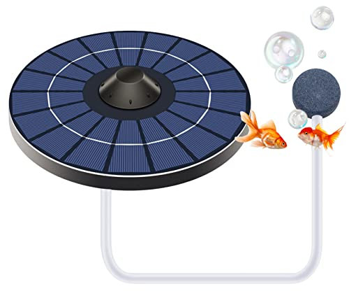 Hperu Floating Pond Aerator Solar Pond Aerator Pump Outdoor Solar Floating Pond Aerator Fish Tank Oxygenator Pond Air Pump for Pond Supply,Solar Floating Oxygenator,Solar Pond Aerator Pump