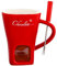 Ceramic Chocolate Fondue Mug - Melting Butter Pot with Fork, Cheese Warmer Cup, Butter Fondue Heated (NO Candle) 0808
