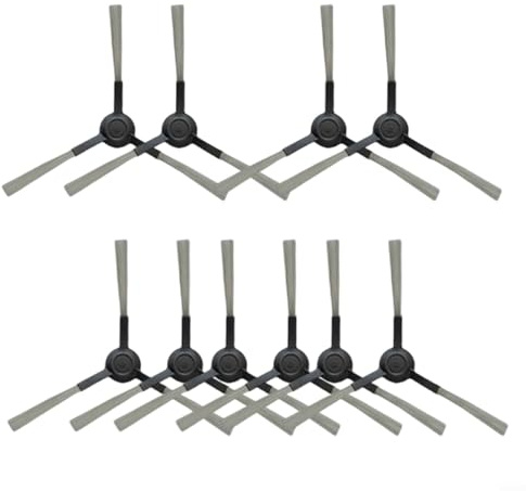 Emiif 2/5 Paar Seitenbürsten für Kärcher RCV 5 Plus Smart Müll- und Mopproboter, Kunststoff Nylon Kanten Bürsten Eckbürsten Ersatzteile (5 Paar)