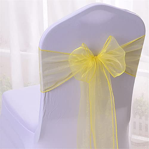 Stuhlhusse für Hochzeit, Schärpe mit Schleifen, für Geburtstagsparty, Dekoration, Beige (1 Stück)