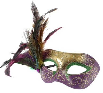 NIYANGLE Masquerade Maske Mit Abnehmbarem Design Farbverlauf Für Fasching Kostümpartys Und Karnevalsfeiern Halbtags-gesichtsmaske Für Damen Und Herren
