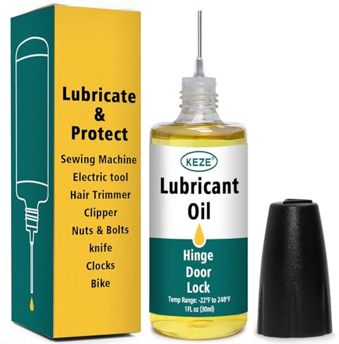 Keze Door Hinge Oil keyhole lubricant machine oil for Door Hinge and Lock or Watch of Squeaky lubricant for noise，28g Each, 1-Pack