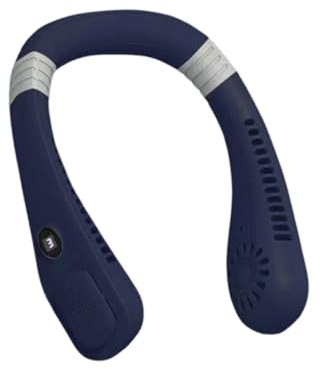 RxyOu Ventilateur De Cou, sans Pales, Silencieux, Rechargeable par USB, Portable, Cinq RéGlages De Vitesse, pour L'ExtéRieur, Le Sport, Mini Ventilateur à Accrocher Autour du Cou