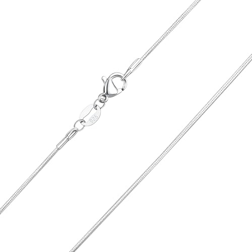 Kraven Feine 925 Silber Damen Halskette ohne Anhänger, Silberkette in 40.45.50.55.60 cm verfügbar Silberschmuck