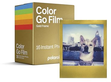 Polaroid - Film Couleur pour Go - Cadre doré - Double Pack (16 Photos)