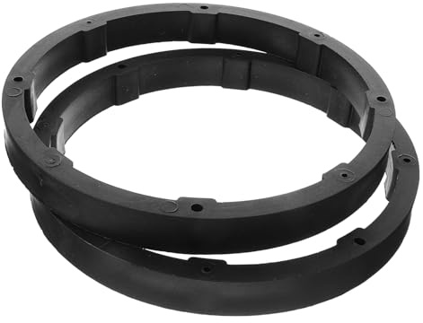 Garneck Distanziatori Installazione Facile e Sostituzione Rapida per Altoparlanti Auto in Plastico Nero 6,5 Pollici Anello Adattatore per Modifica Audio Fai-da-te