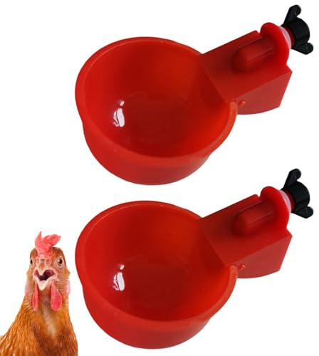 Automatiska kycklingvattenvattenmatningskoppar – 5 st Poultry Water Feeder Kit, Ducks, Turkeys, bunnies, Farmyard Drinking System Coop, Cage, Pen, Backyard Care, Enkel installation | Praktisk