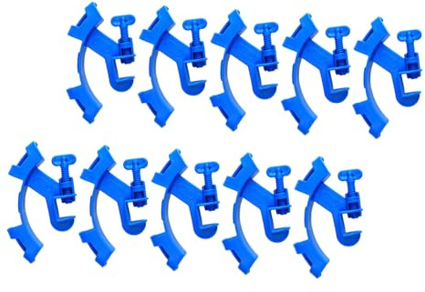 DOITOOL 10pcs Aquarium Water Tube Clamp for Fish Tank Hose Holder Clips Pipe Clamp for Water Change and Pipe Organization Material