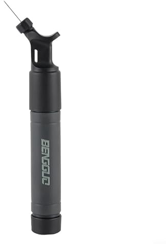 Jotekonoby Tragbare Basketballpumpe mit doppelter Handluftpumpe und Aufblasfunktion, Push-Pull-Sportballpumpe mit Komfortgriff, Ball