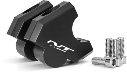 Pullback Motorcycle Handlebar Rise For NT1100 NT 1100 2022 2023 Ahead Fork Steerer Tube Extende Lift Height Stub Fitting. Stem Adapter(BLACK 1)