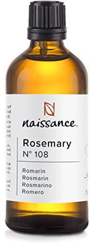 Naissance Rosmarinöl (Nr. 108) - 100ml - 100% Naturreines Rosmarin Ätherisches Öl für Naturkosmetik - Haare Wachstum, Aromatherapie, Duftlampe - Duftöl für Aroma Diffuser