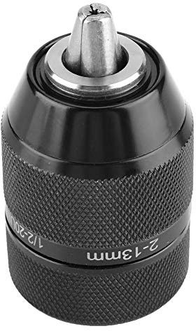 Portabrocas eléctrico, portabrocas sin llave de 3/8 pulgadas 1/2-20UNF, portabrocas de rosca de 13 mm para varios taladros eléctricos de CA y taladros eléctricos de CC