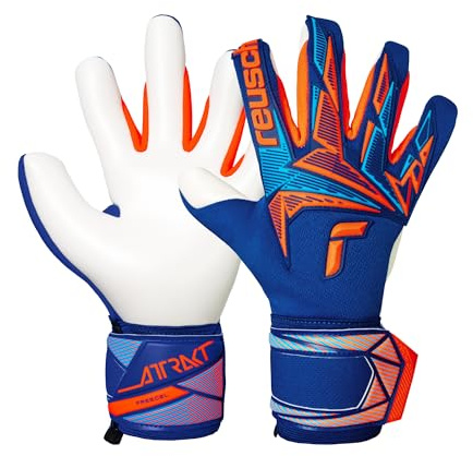 Reusch Torwarthandschuhe Erwachsene | starker Grip & perfekte Passform | robuste Performance, atmungsaktiv, für Training & Spiel, für Kunstrasen & Naturrasen, Größe 7,5-11, Attrakt Freegel Advance