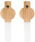 Applique Murale en Bois, Veilleuse d'intérieur avec détecteur de mouvement, Batterie Magnétique Rechargeable Sans fil avec Interrupteur pour Chambre, Couloir, Escalier (Frêne - 2Pc)