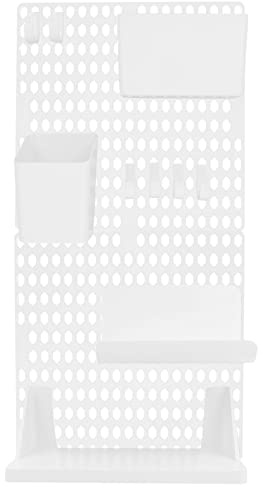 ULTECHNOVO Harm Planche murale de rangement pratique pour cuisine, panneau perforé sans pince pour bureau, salle de bain, kit de perforation pour rack de garage, panneau d'affichage