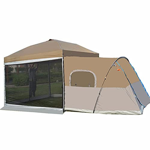 Campingzelt, 3/4/5/6 m Outdoor-Campingzelt 4-Jahreszeiten-Familienglocken-Tipi-Zelte zum Wandern, Jagen, Jurtenzelt mit Bodenplane mit Reißverschluss