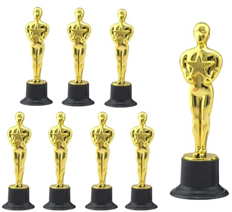 SVOCK 8 Stück Pokal Klein, Mini Pokal Fussball, Pokal Kindergeburtstag, Mini Pokale für Fußball-Sportauszeichnungen und Preisverleihungsgalas, Teamzusammenhalt zu Erhöhen, für Weihnachtsfeiern