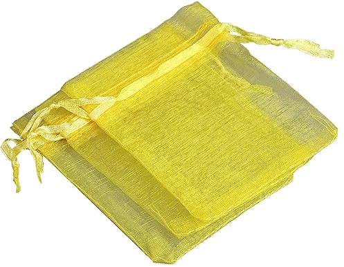 50 Stück hochwertige transparente Organza-Beutel, bunte Hochzeits-Geschenktüten mit Kordelzug, 30 x 40 cm große Schmuck-Geschenktüten für Party, Schmuck, Festival, Make-up. Organza-Geschenktüten, Netz