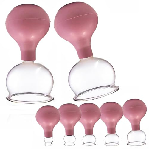 ScreaAss 2 Stück Silikon Brustsauger Vakuum Nippelsauger Pumpe Nippel Sucker Set Brustwarzensauger Für Frauen 5 Größen Brust Massagegerät Nippel Saugnapf Brustpumpe SM Sexspielzeug,Rosa,XXL/2Pcs