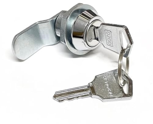 Round Cabinet Cam Lock for Home Drawer Strorage-Box Gym Locker Hardware MMS500 D 1Pcs (Color : A)