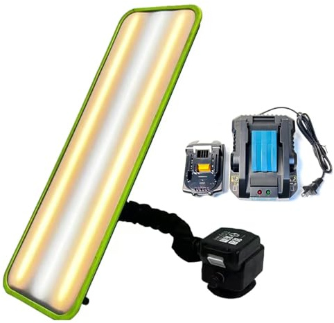 TYSTF Luz De Detección De Nivelación para Reparación De Abolladuras De Coche PDR, 60 Cm De Largo, Contiene Base De Ventosa Universal, Batería Y Cargador