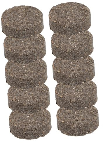 SKISUNO Charcoal 10 Pack Wood Firelighters Emergency Survival Wood Blocks Light Weight Fire Starting Tool