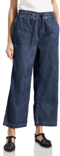 Street One dam breda ben jeans, Mörkblå ren, 26