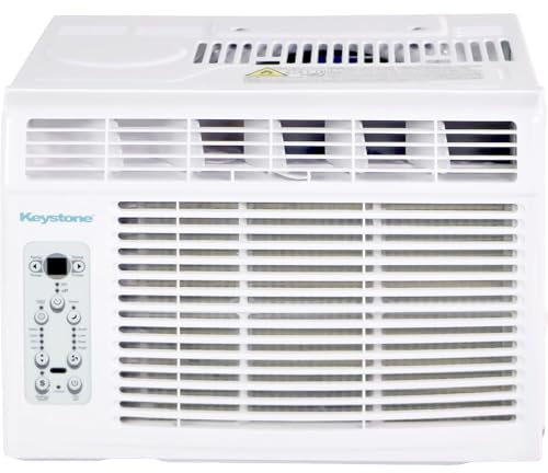 Keystone 14,000 BTU Window Air Conditioner and Dehumidifier, Window Unit Air Conditioners for Apartment, Living Room, Garage, and Medium to Large Rooms up to 650 Sq.Ft., Window AC Unit with Remote