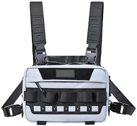 Eoixuqba Bandolera para Correr, Bolso Deportivo Pechera Para Exteriores, Organizador Equipo Bolsa Ligera Unisex Senderismo Camping Caza Ciclismo
