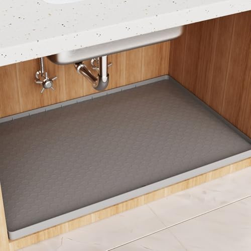 Tappetino multiuso in silicone per lavello, protezione antiscivolo per piano di lavoro della cucina, resistente al calore, utilizzabile sotto lavandini, scolapiatti, fodera