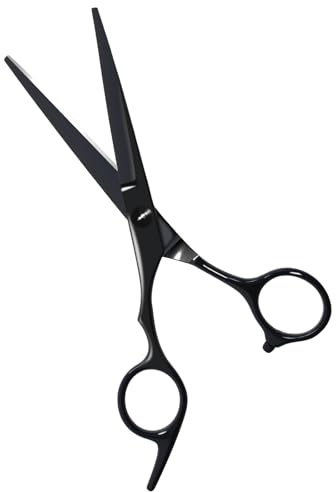 6.5 Professional Hair Scissors,Sharp Hairdressing Scissors for Women & Men, Black Barber Scissor for Hair Cutting, Stainless Steel Hairdresser Shears