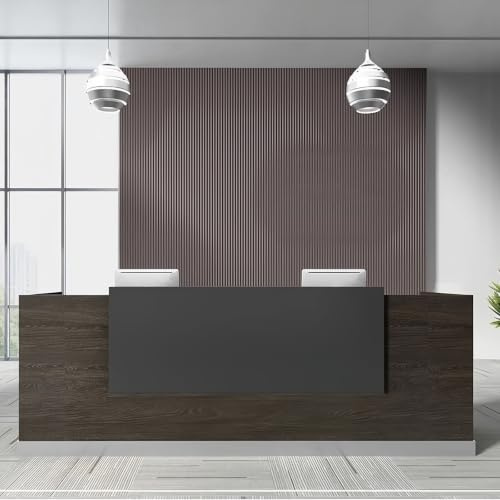 Receptiondisk med Förvaring för Kontor Butik och Reception | Modern receptiondisk med rymlig arbetsyta och dold förvaring. Perfekt(180cm)