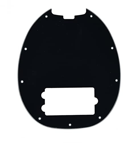 Dopro Bass-Pickguard passend für Musicman, klassische 4-saitige StingRay-Bass-Modelle, schwarz, 3-lagig